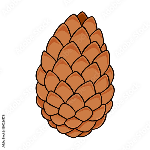 pine cone icon, pine cone vector illustration-simple illustration of pine cone, perfect for pine cone logos and icons