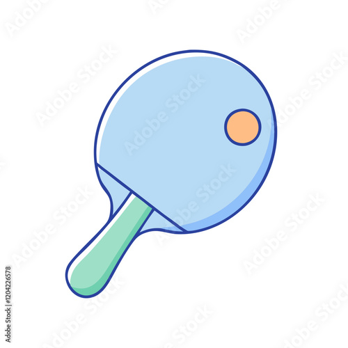 ping pong paddle icon, ping pong paddle vector illustration-simple illustration of ping pong paddle, perfect for ping pong paddle logos and icons