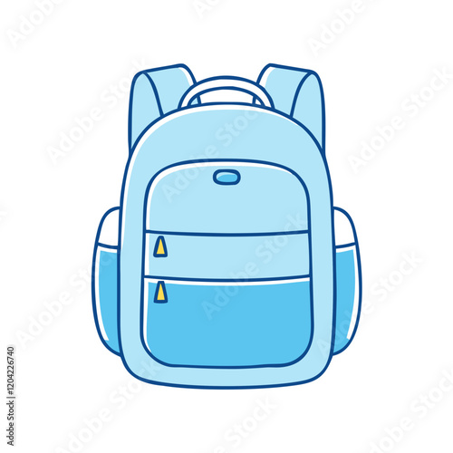 plain backpack icon, plain backpack vector illustration-simple illustration of plain backpack, perfect for plain backpack logos and icons