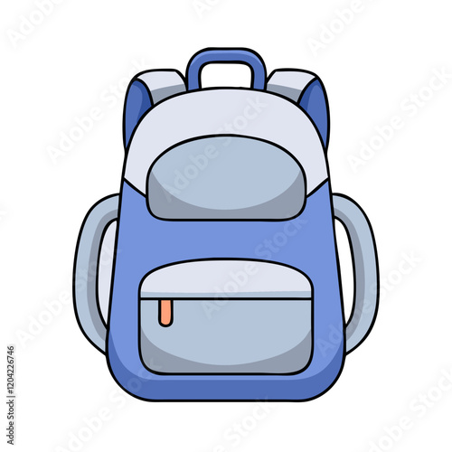 plain backpack icon, plain backpack vector illustration-simple illustration of plain backpack, perfect for plain backpack logos and icons