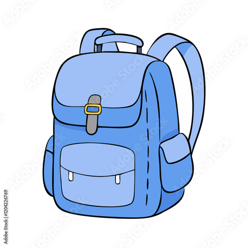 plain backpack icon, plain backpack vector illustration-simple illustration of plain backpack, perfect for plain backpack logos and icons