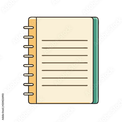 plain notebook icon, plain notebook vector illustration-simple illustration of plain notebook, perfect for plain notebook logos and icons