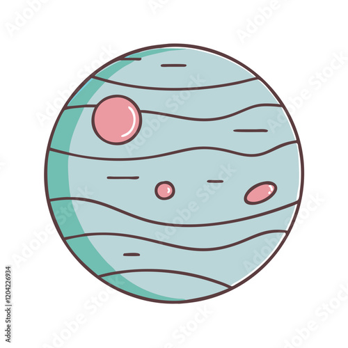 planet icon, planet vector illustration-simple illustration of planet, perfect for planet logos and icons