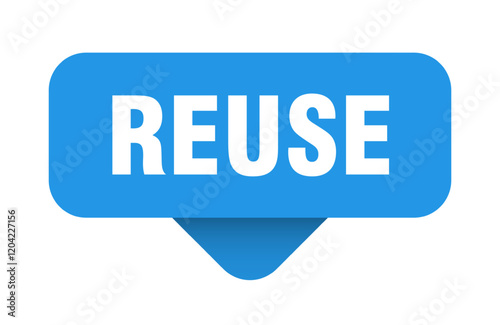 reuse sticker. reuse sign on transparent background