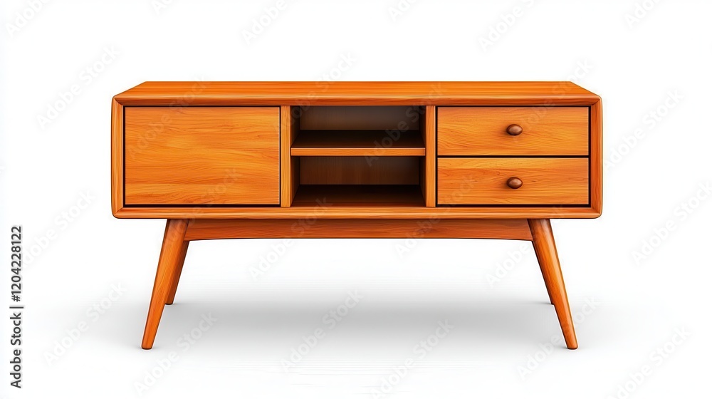 Minimalist Birch Wood Nightstand with Open Shelf Design Minimalist Birch Wood Nightstand with Open Shelf Design