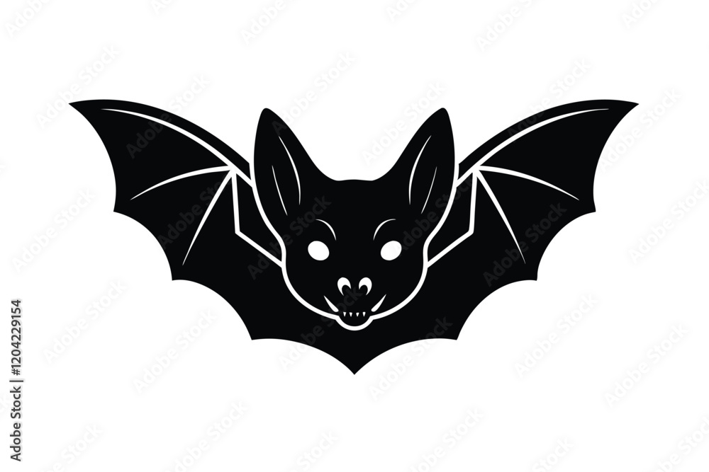 Obraz premium black and white bat