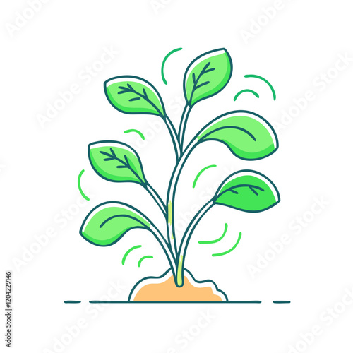 plant icon, plant vector illustration-simple illustration of plant, perfect for plant logos and icons