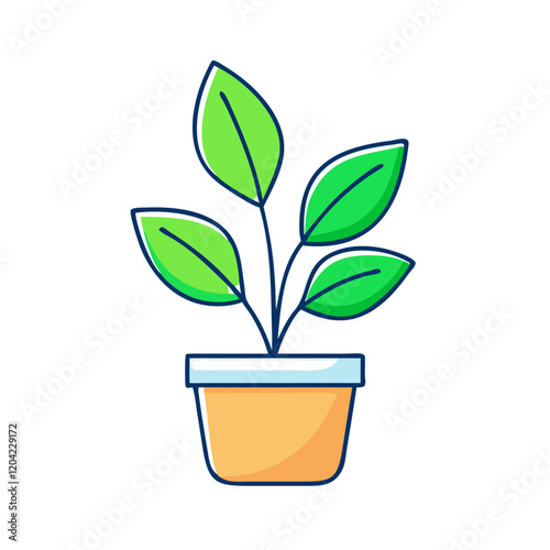 plant icon, plant vector illustration-simple illustration of plant, perfect for plant logos and icons
