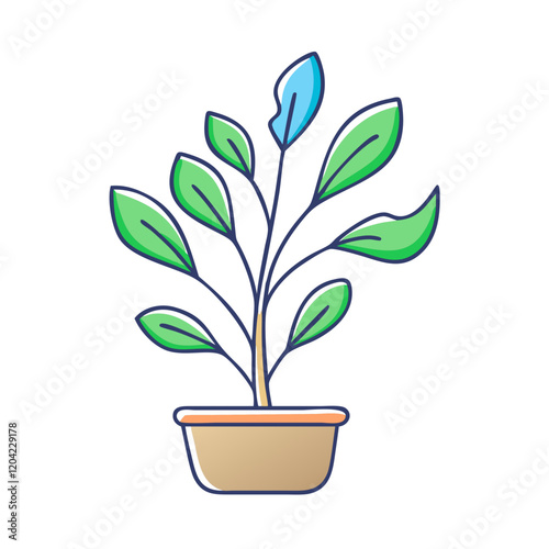 plant icon, plant vector illustration-simple illustration of plant, perfect for plant logos and icons