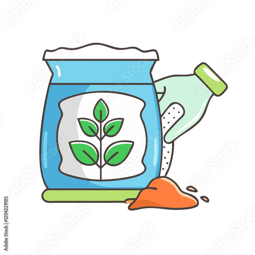 plant fertilizer icon, plant fertilizer vector illustration-simple illustration of plant fertilizer, perfect for plant fertilizer logos and icons