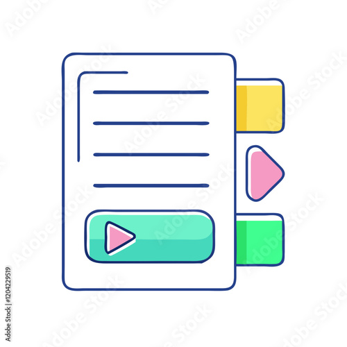 playlist icon, playlist vector illustration-simple illustration of playlist, perfect for playlist logos and icons