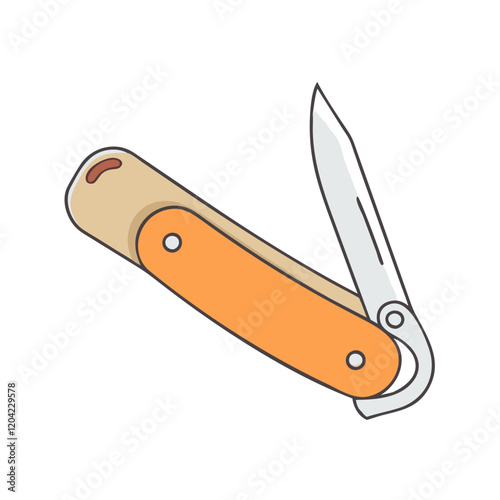 pocket knife icon, pocket knife vector illustration-simple illustration of pocket knife, perfect for pocket knife logos and icons