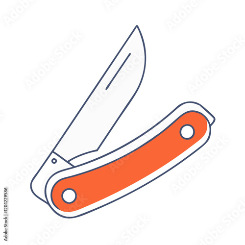 pocket knife icon, pocket knife vector illustration-simple illustration of pocket knife, perfect for pocket knife logos and icons