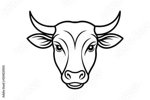 Wallpaper Mural head of a bull Torontodigital.ca