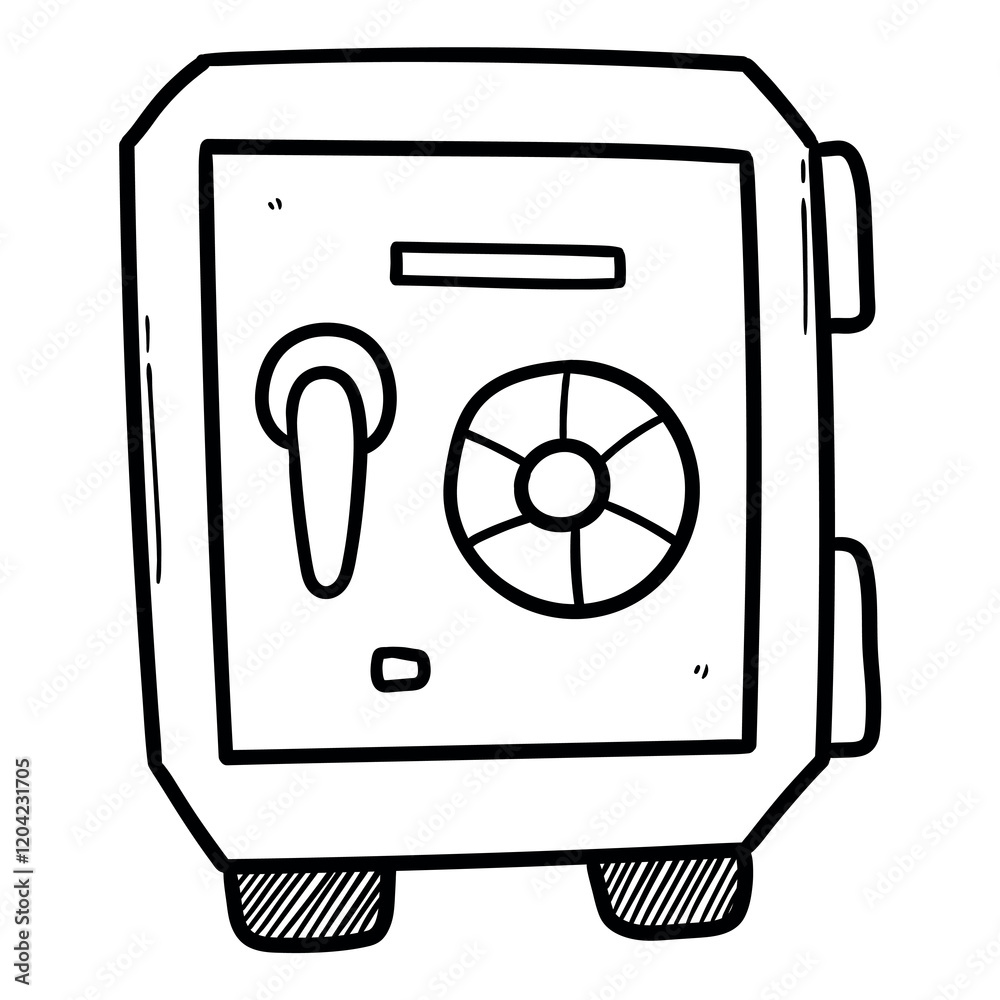 Hand drawn doodle safe on a white background. Hand drawn doodle safe on a white background.