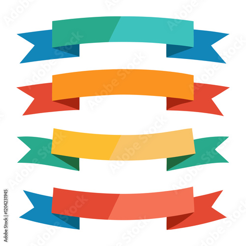 Free Download set of ribbons vectors - GFXLoad