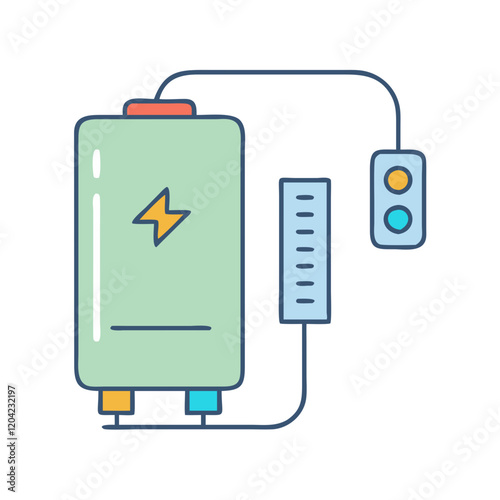 portable charger icon, portable charger vector illustration-simple illustration of portable charger, perfect for portable charger logos and icons