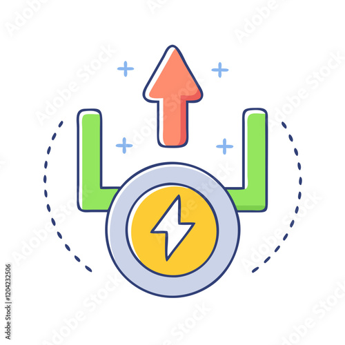 power up icon, power up vector illustration-simple illustration of power up, perfect for power up logos and icons