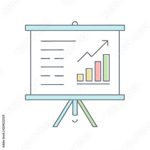 presentation board icon, presentation board vector illustration-simple illustration of presentation board, perfect for presentation board logos and icons