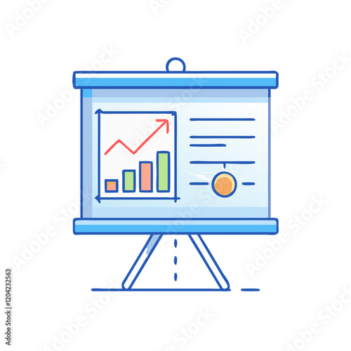presentation slides icon, presentation slides vector illustration-simple illustration of presentation slides, perfect for presentation slides logos and icons