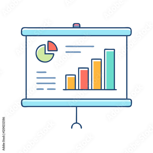 presentation slides icon, presentation slides vector illustration-simple illustration of presentation slides, perfect for presentation slides logos and icons