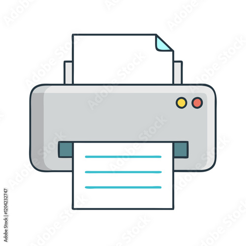 printer icon, printer vector illustration-simple illustration of printer, perfect for printer logos and icons
