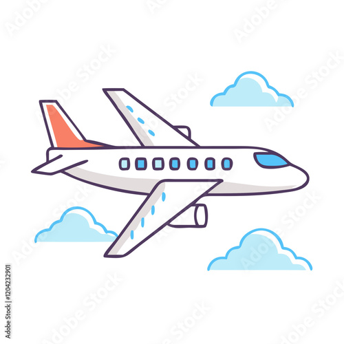 private jet icon, private jet vector illustration-simple illustration of private jet, perfect for private jet logos and icons
