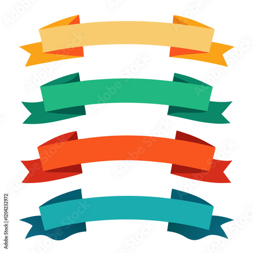 Free Download set of ribbons vectors - GFXLoad