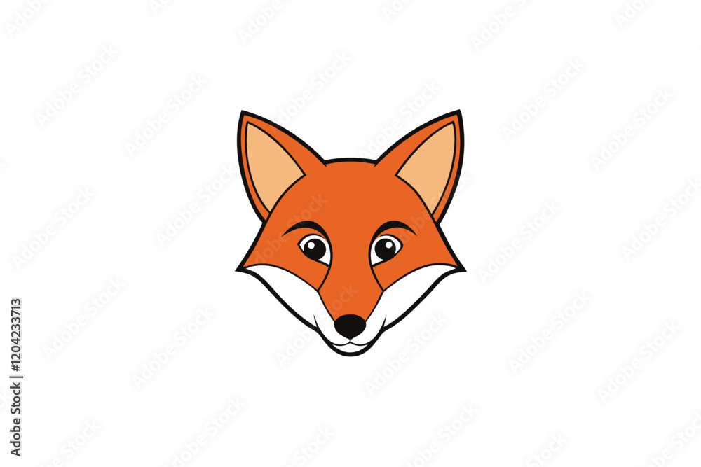 Obraz premium red fox head