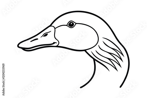 head of a duck head