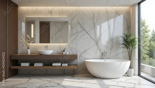 modern  bathroom interior background  and white colour background 