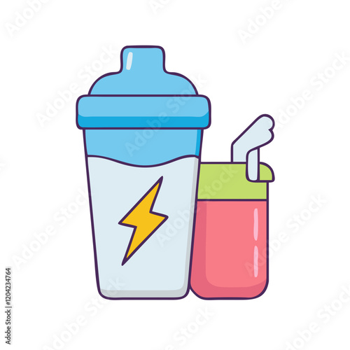 protein shake icon, protein shake vector illustration-simple illustration of protein shake, perfect for protein shake logos and icons