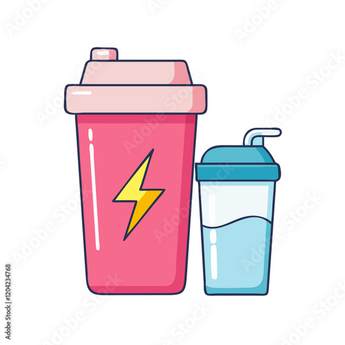 protein shake icon, protein shake vector illustration-simple illustration of protein shake, perfect for protein shake logos and icons