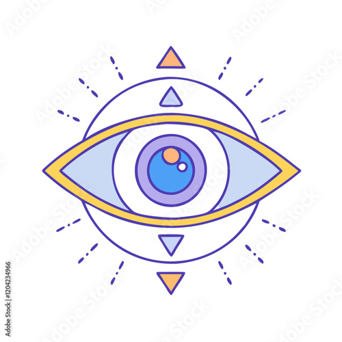 psychic eye icon, psychic eye vector illustration-simple illustration of psychic eye, perfect for psychic eye logos and icons