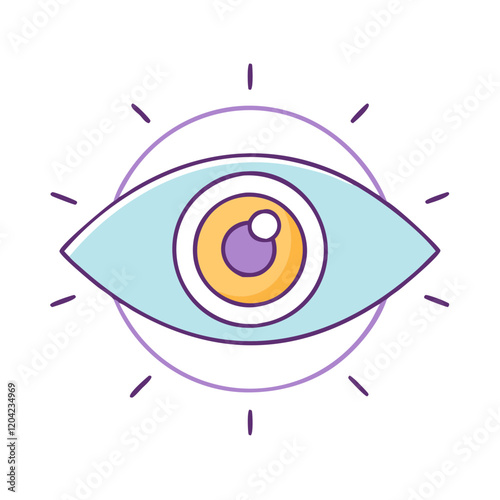 psychic eye icon, psychic eye vector illustration-simple illustration of psychic eye, perfect for psychic eye logos and icons