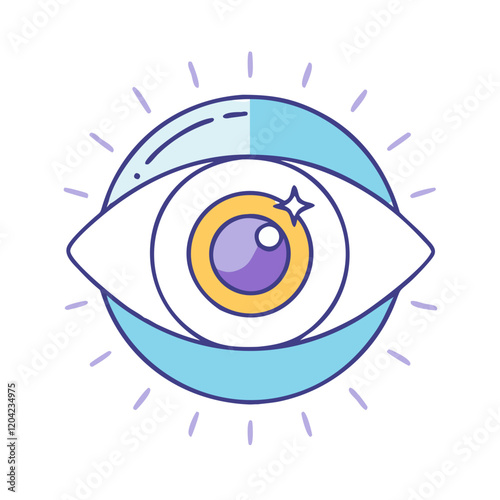 psychic eye icon, psychic eye vector illustration-simple illustration of psychic eye, perfect for psychic eye logos and icons