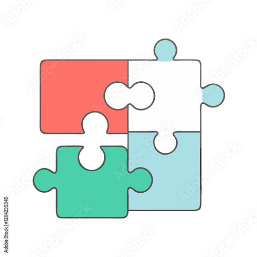 puzzle icon, puzzle vector illustration-simple illustration of puzzle, perfect for puzzle logos and icons