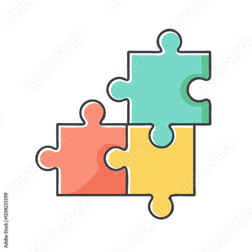 puzzle icon, puzzle vector illustration-simple illustration of puzzle, perfect for puzzle logos and icons