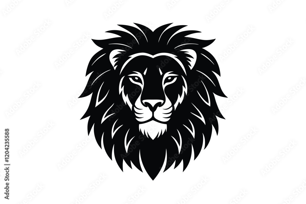 Obraz premium lion head vector