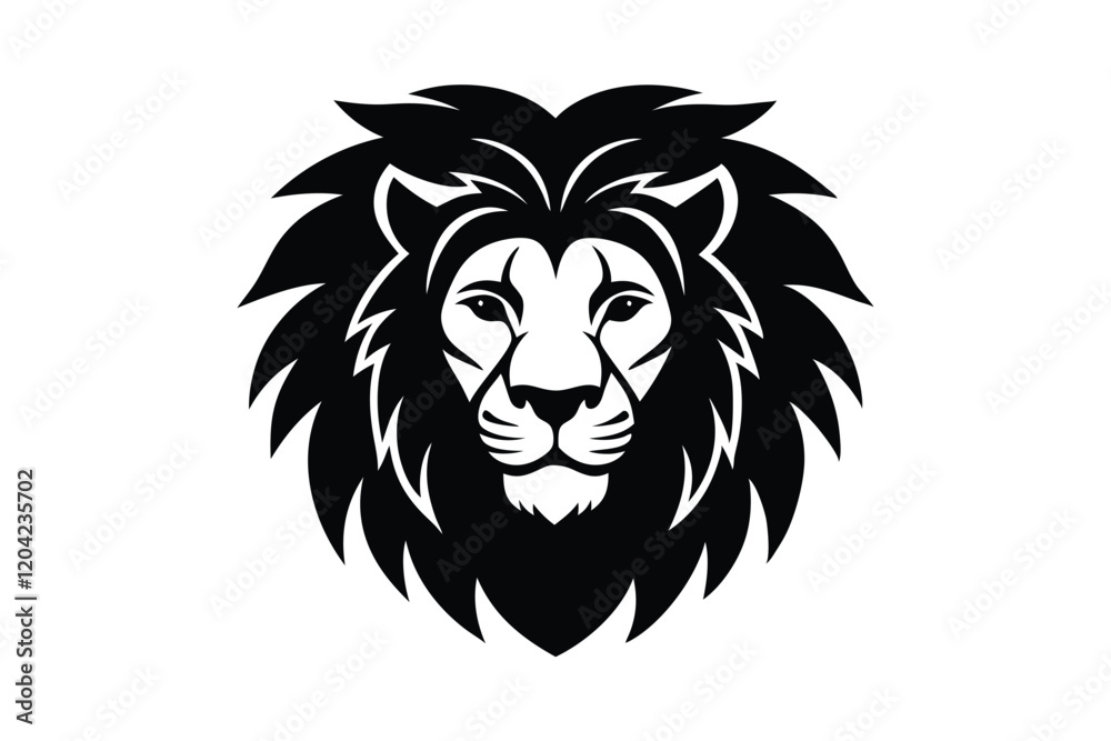 Fototapeta premium lion head vector