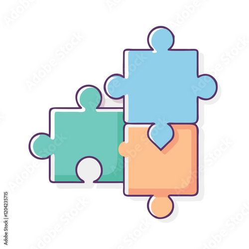 puzzle piece icon, puzzle piece vector illustration-simple illustration of puzzle piece, perfect for puzzle piece logos and icons