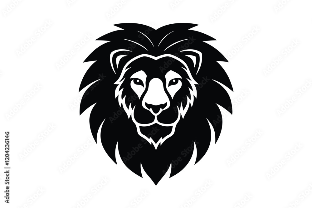 Obraz premium lion head vector
