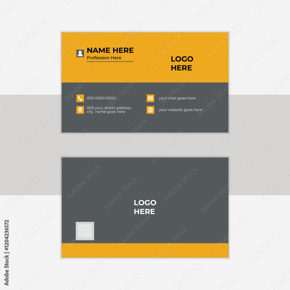 Clean professional Business card design, Vector illustration print template, and visiting card. Clean professional Business card design, Vector illustration print template, and visiting card.