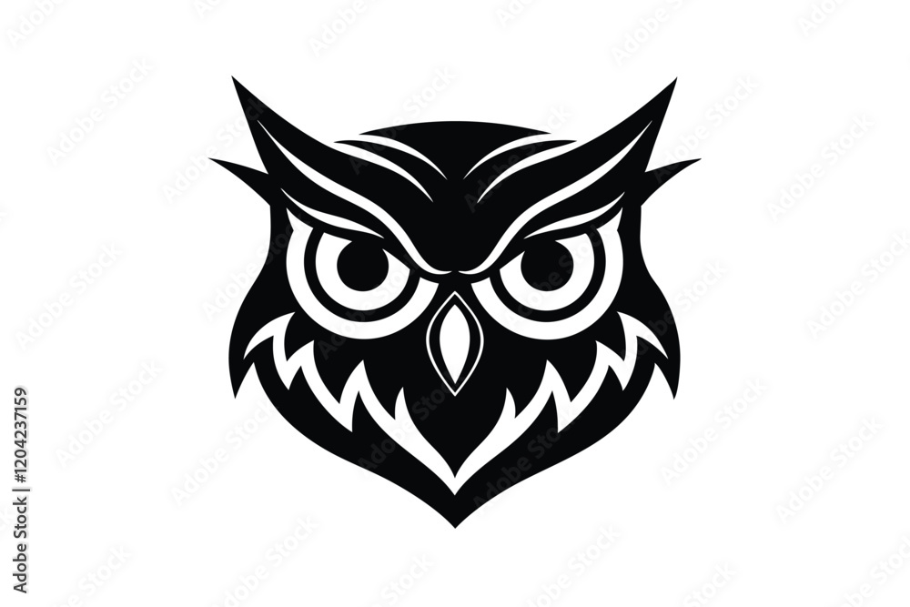 Obraz premium owl on white background