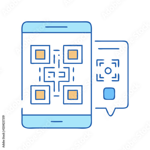 qr code icon, qr code vector illustration-simple illustration of qr code, perfect for qr code logos and icons