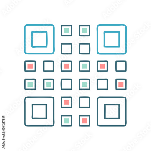 qr code icon, qr code vector illustration-simple illustration of qr code, perfect for qr code logos and icons
