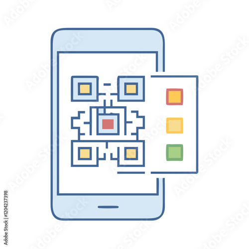 qr code icon, qr code vector illustration-simple illustration of qr code, perfect for qr code logos and icons