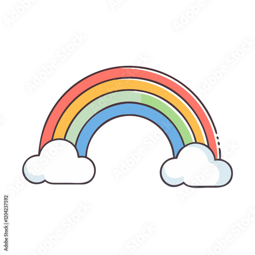 rainbow icon, rainbow vector illustration-simple illustration of rainbow, perfect for rainbow logos and icons