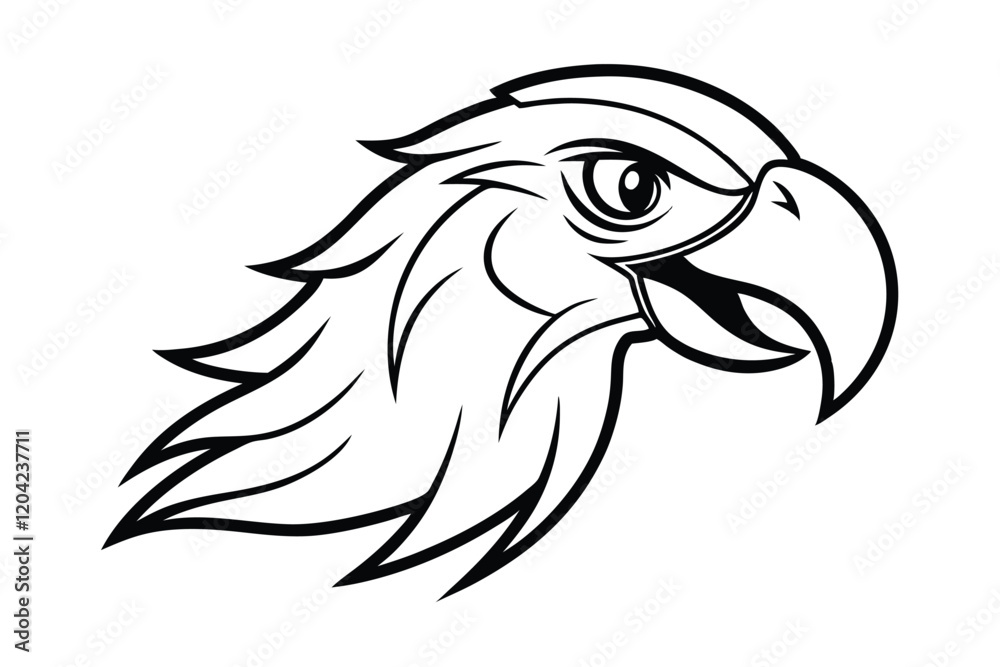 Fototapeta premium eagle head mascot