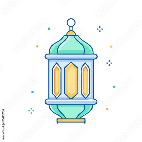 ramadan lantern icon, ramadan lantern vector illustration-simple illustration of ramadan lantern, perfect for ramadan lantern logos and icons